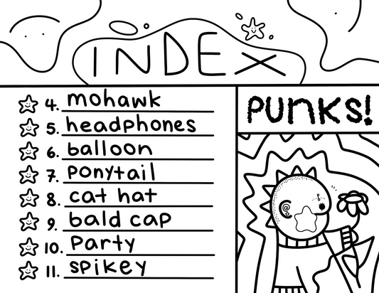 punks! | DIGITAL COLORING BOOK