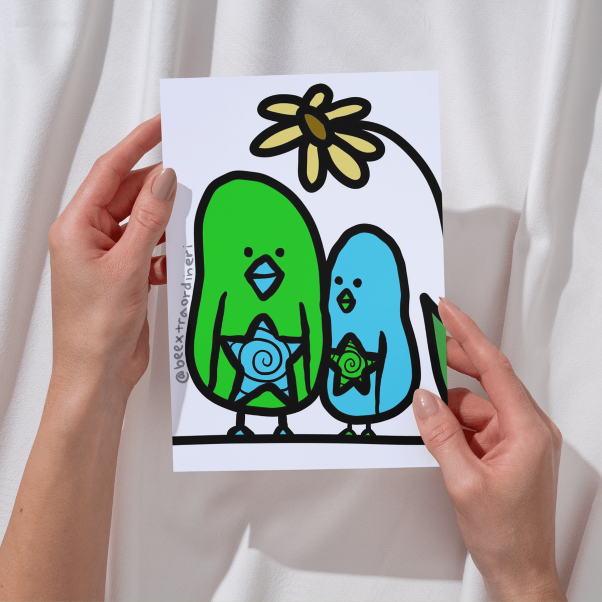 flower birds | DIGITAL ART PRINT