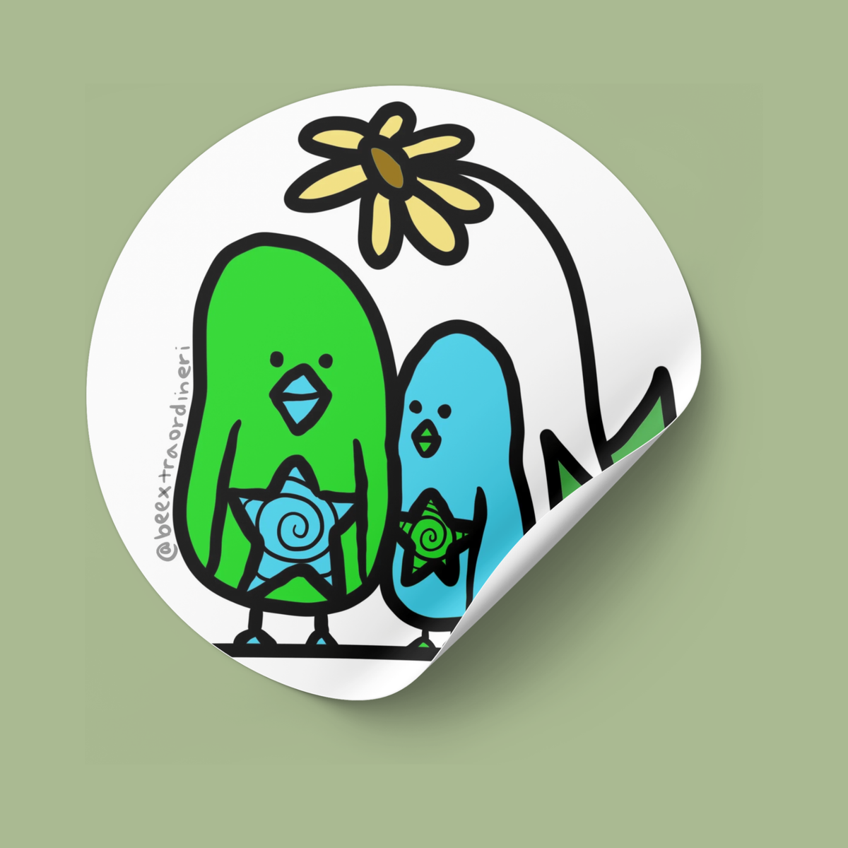 flower birds | DIGITAL ART PRINT