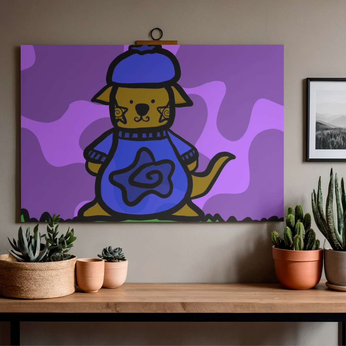 blueberry creature | DIGITAL ART PRINT