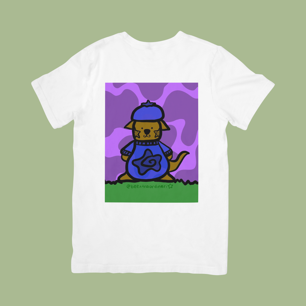 blueberry creature | DIGITAL ART PRINT