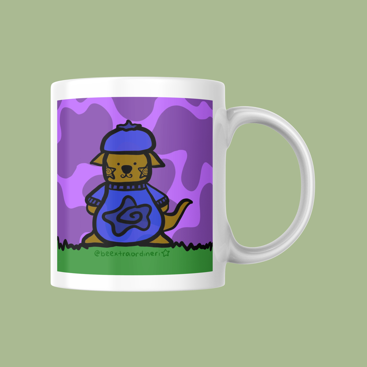 blueberry creature | DIGITAL ART PRINT