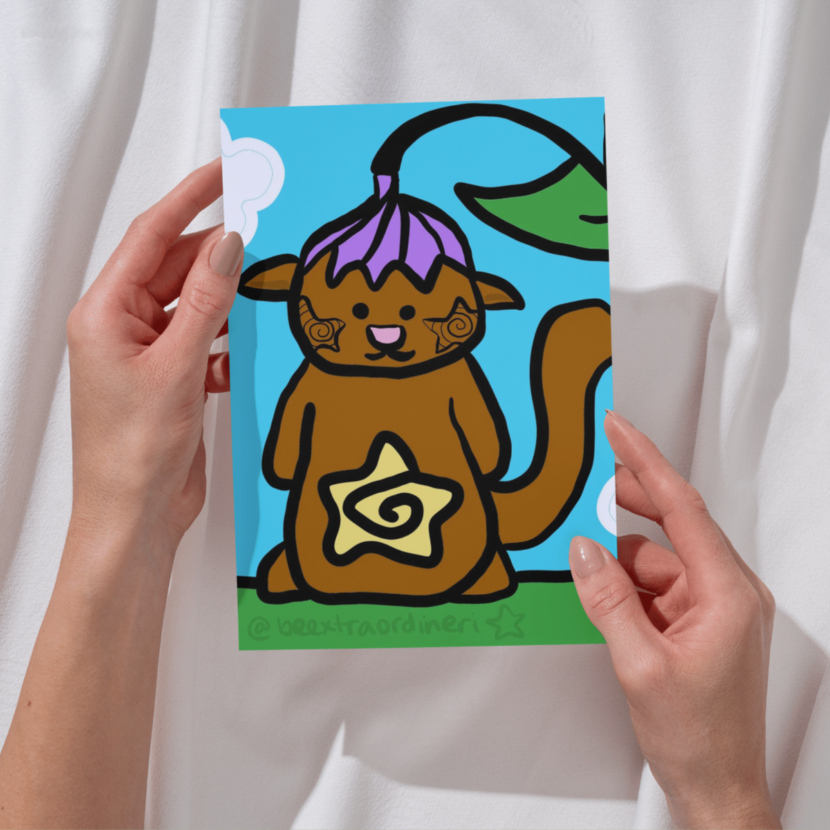 flower creature | DIGITAL ART PRINT