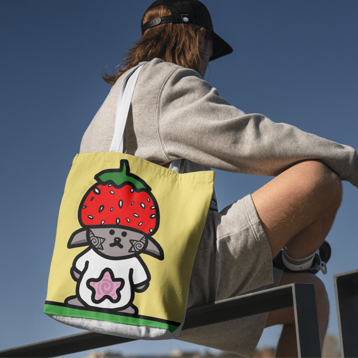 strawberry creature | DIGITAL ART PRINT