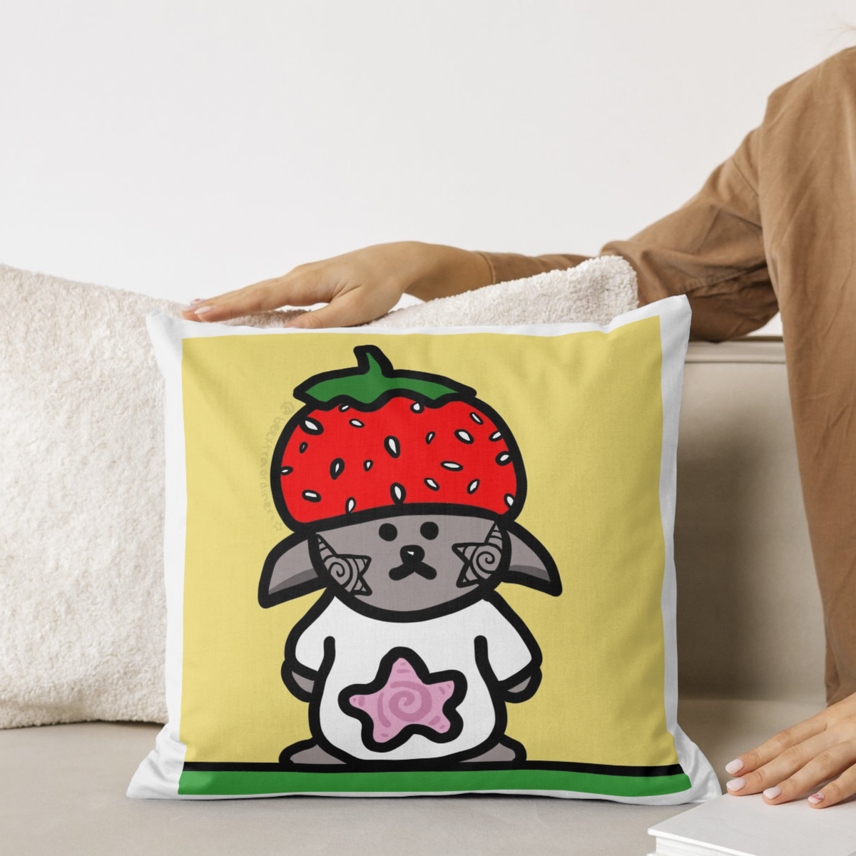 strawberry creature | DIGITAL ART PRINT