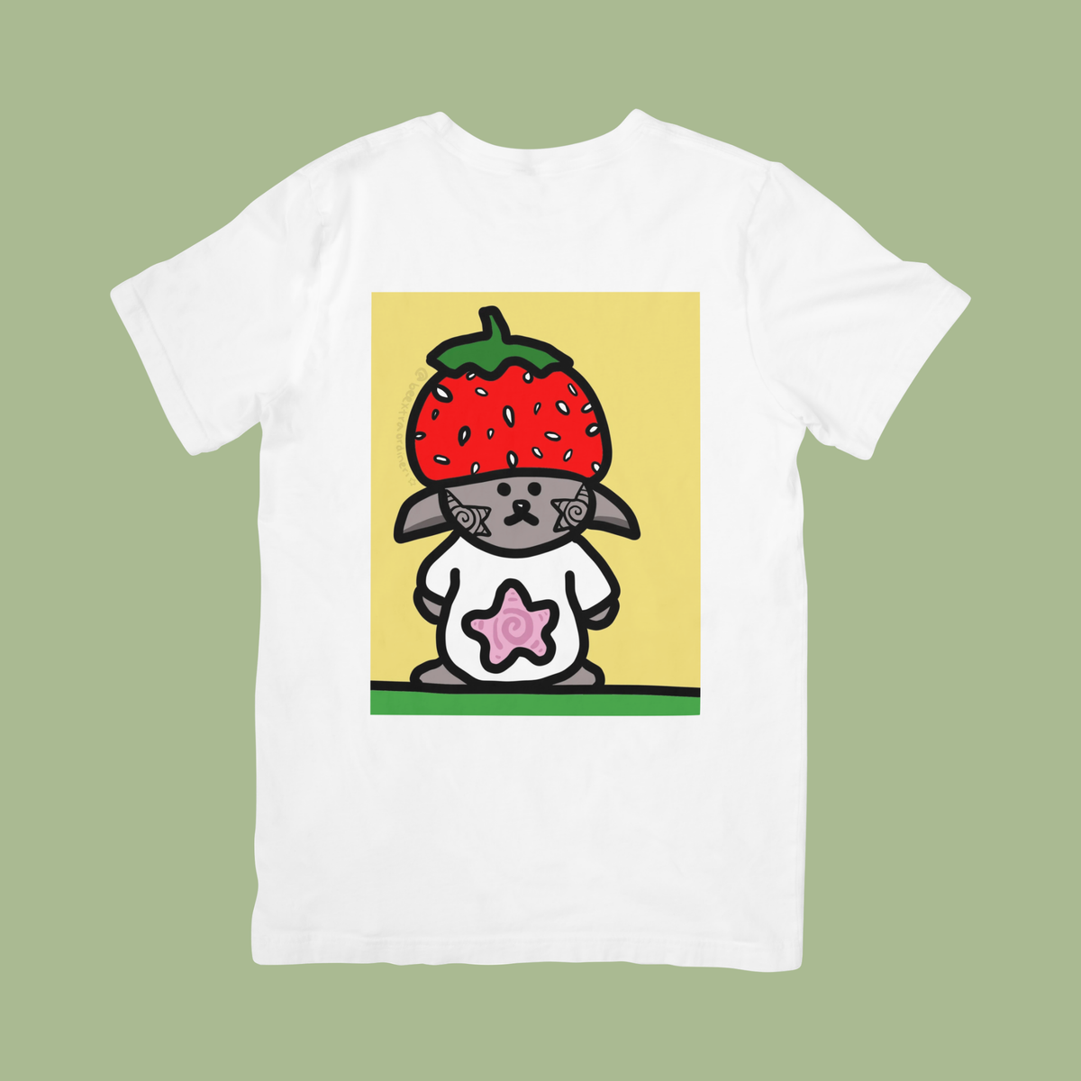 strawberry creature | DIGITAL ART PRINT