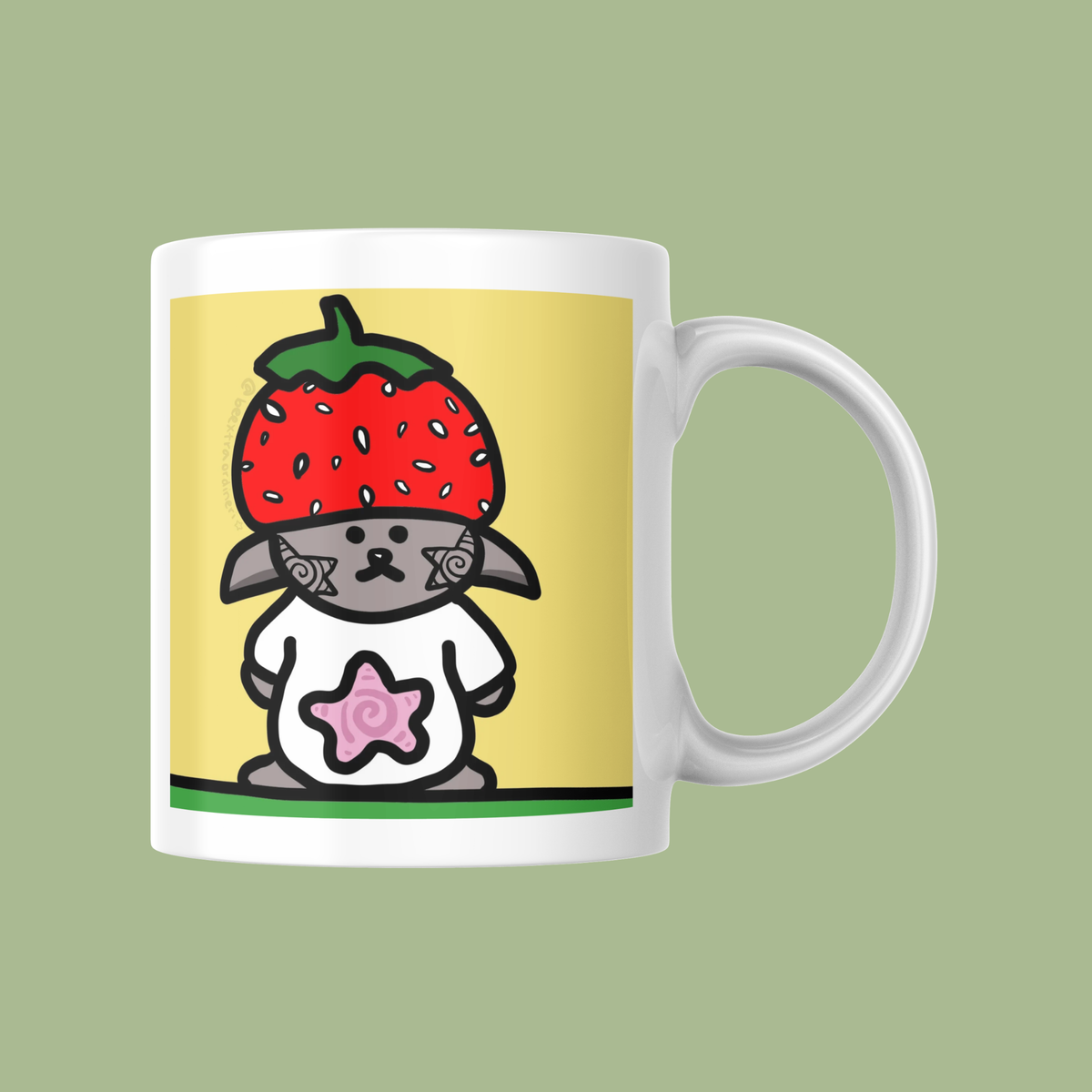 strawberry creature | DIGITAL ART PRINT